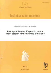 Low cycle fatigue life prediction for sheet steel in random cyclic situations