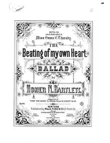 Partition complète, pour Beating of My Own Heart, Op.43, Ballad