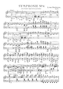 Symphonie No.4 par Ludwig van Beethoven