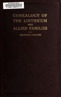 Genealogy of the Linthicum and allied families