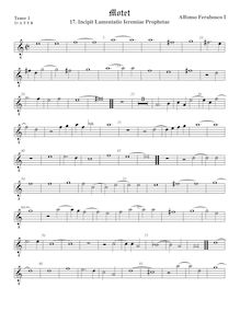Partition ténor viole de gambe 2, octave aigu clef, Motets, Ferrabosco Sr., Alfonso