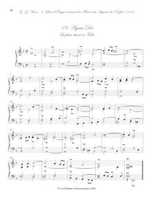 Partition , Agnus Dei - Le plain chant en Taille, Deuxième livre d’orgue contenant la messe et les hymnes de l’Église