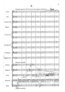 Partition , Allegretto marciale, Symphony No.2, Op.25, Draeseke, Felix