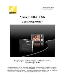 Téléchargement version PDF - Nikon COOLPIX S7c Sans compromis !