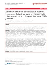 Gadolinium-enhanced cardiovascular magnetic resonance: administered dose in relationship to united states food and drug administration (FDA) guidelines