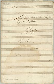 Partition Trio No.4 (2 flûtes, basse), 10 Trios, Croubelis, Simoni dall