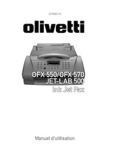 Notice Téléphone et Fax Olivetti  OFX 550