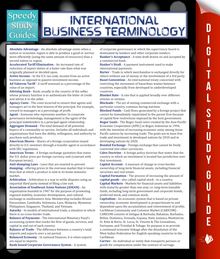 International Business Terminology (Speedy Study Guide)