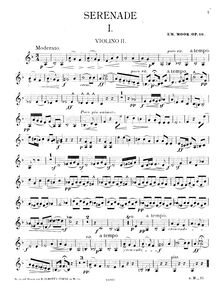 Partition violons II, Serenade pour corde orchestre, Op.16, Serenade für Streich-Orchester