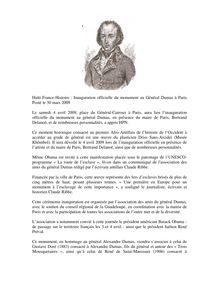 Haïti-France-Histoire  : Inauguration officielle du monument au ...