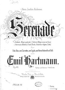 Partition complète et parties, Serenade, Hartmann, Emil