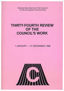 Thirty-fourth Review of the Council s work