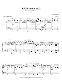 Partition , Allegro moderato, 6 Sonatines, Diabelli, Anton