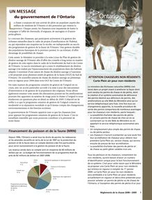 2008 Ontario Hunting Regulations Summary FRENCH