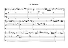 Partition All  Elevazione, Sonate d Involatura per organo e cimbalo