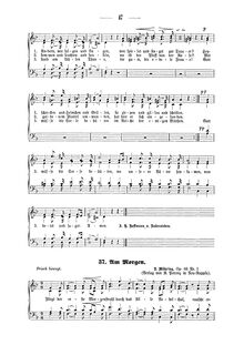 Partition complète, chansons pour 4 voix, Op.66, Möhring, Ferdinand