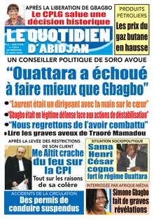 Le Quotidien d’Abidjan n°2854 - Du mercredi 03 juin 2020