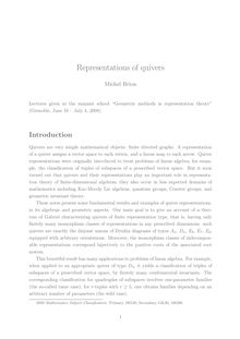 Lectures given at the summer school “Geometric methods in representation theory” Grenoble June July