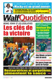 Walf Quotidien n°8976 - du jeudi 24 février 2022