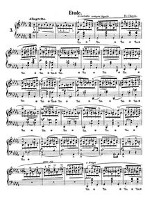 Partition Etude No.3, Trois nouvelles études, Chopin, Frédéric