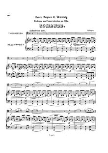 Partition de piano, Romanze, Engels, Hubert