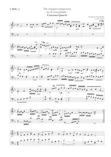 Partition Canzona II, 3 Canzoni per Cembalo, Frescobaldi, Girolamo