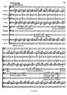 Partition Act II, No.19: Trio (Pamina, Tamino, Sarastro)Soll ich dich, Theurer, nicht mehr seh’n, Die Zauberflöte