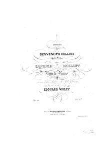 Partition complète, Souvenir de  Benvenuto Cellini  de Hector Berlioz, Op.21