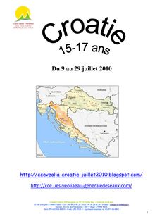 projet aventure croatie 2010