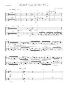 Partition basson 1/2, Orchestral Sketch No.2, Girtain IV, Edgar