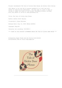 The Tale of Dickie Deer Mouse