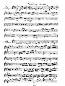 Partition violon, Quintuor pour la flûte, violon, deux altos et violoncelle