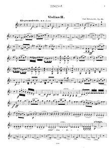 Partition violon 2, corde quatuor No.2, Op.35, [Quartett] für 2 Violinen, Viola & Violoncelle, Op. 35, componirt von Carl Schuberth.