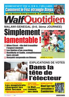 Walf Quotidien n°8945 - du mercredi 19 janvier 2022