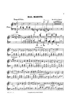 Partition complète, Bal masqué, Op. 22, Beach, Amy Marcy