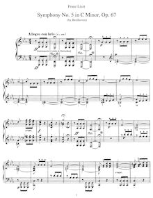 Partition complète (S.464/5), Symphony No.5, Op.67, C minor