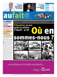 Prévention: 50 ans après le séisme d Agadir p/08