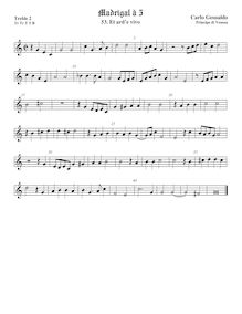 Partition viole de gambe aigue 2, madrigaux, Book 3, Gesualdo, Carlo par Carlo Gesualdo