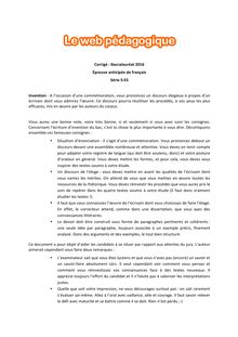 Baccalauréat Français 2016 - Séries ES - S - Invention