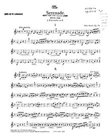Partition clarinette 2, Serenade, Op.55, E♭ major, Stark, Robert