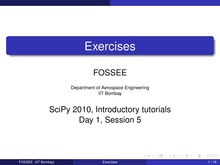 Exercises (session 5)