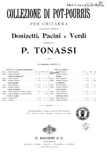 Partition Potpourri No.1, Pot-Pourris on Verdi s  Nabucodonosor 