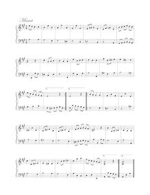 Partition Minuet, Sonata, A major, Edmund, William