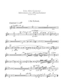 Partition clarinette 1, 2, basse clarinette, Adventures en a Perambulator