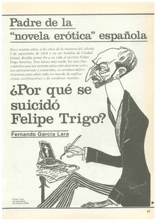 Padre de la novela erótica española: ¿Por qué se suicidó Felipe Trigo?