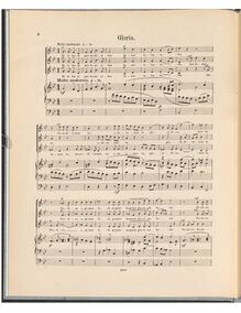 Partition , Gloria en excelsis, Missa Sincere en Memoriam, Op.187