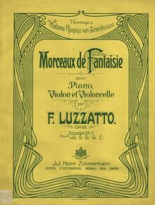 Partition couverture couleur, Morceaux de fantaisie, Op.61, Fantasiestücke