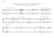 Partition orgue, Gejstlig Ouverture pour Orkester og Orgel ad libitum