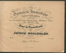 Partition , Bijoux à la Pasta, 4 fantaisies, Op.72, Moscheles, Ignaz