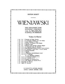 Partition de violon, Kujawiak en A minor, 2nd Mazurka